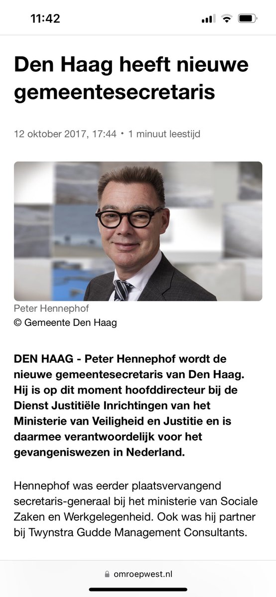 huig_plug's tweet photo. 12 oktober 2017. Peter Hennephof kreeg een andere baan op de dag van de ontknoping van de ontvoering/moord op Anne Faber. Hennephof wist als hoofddirecteur van de Dienst Justitiële Inrichtingen dat het rapportage-systeem niet deugde! #overdracht #MichaelP https://t.co/GH1gA89z5O
