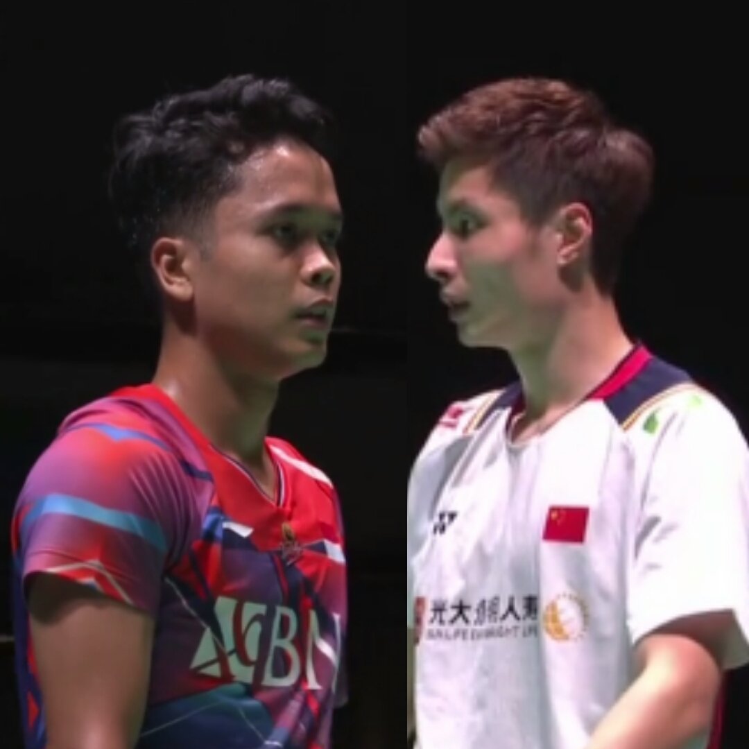 Sukron_Abe29's tweet photo. R16 #BWFWorldChampionships2022 

Anthony Sinisuka Ginting (6/INA) vs Shi Yu Qi (CHN) :21-11 13-21 21-18

Alhamdulillah ahirnya Ginting pecah rekor dengan mengalahakn Yu Qi https://t.co/uSzFTgqm3T
