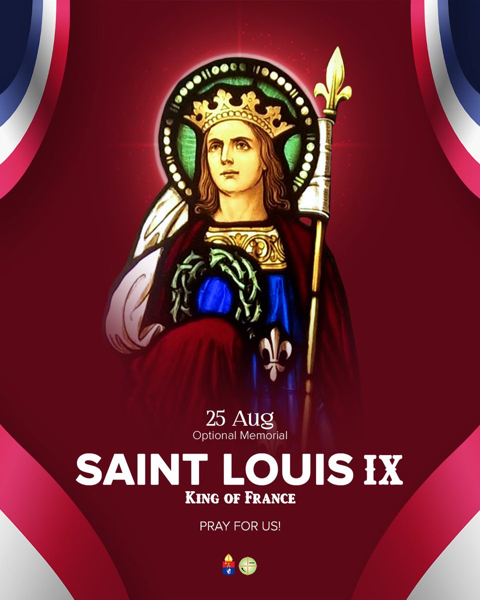 quiapochurch's tweet photo. SAINT LOUIS IX, King - pray for us!
25 August; Optional Memorial
#SaintLouis #SanLuis #KingLouisIX #SaintsOfTheDay #Catholic #Katoliko #QuiapoChurch #SimbahanNgQuiapo #ArchdioceseOfManila #MinorBasilicaOfTheBlackNazarene https://t.co/OW8UMKveV1