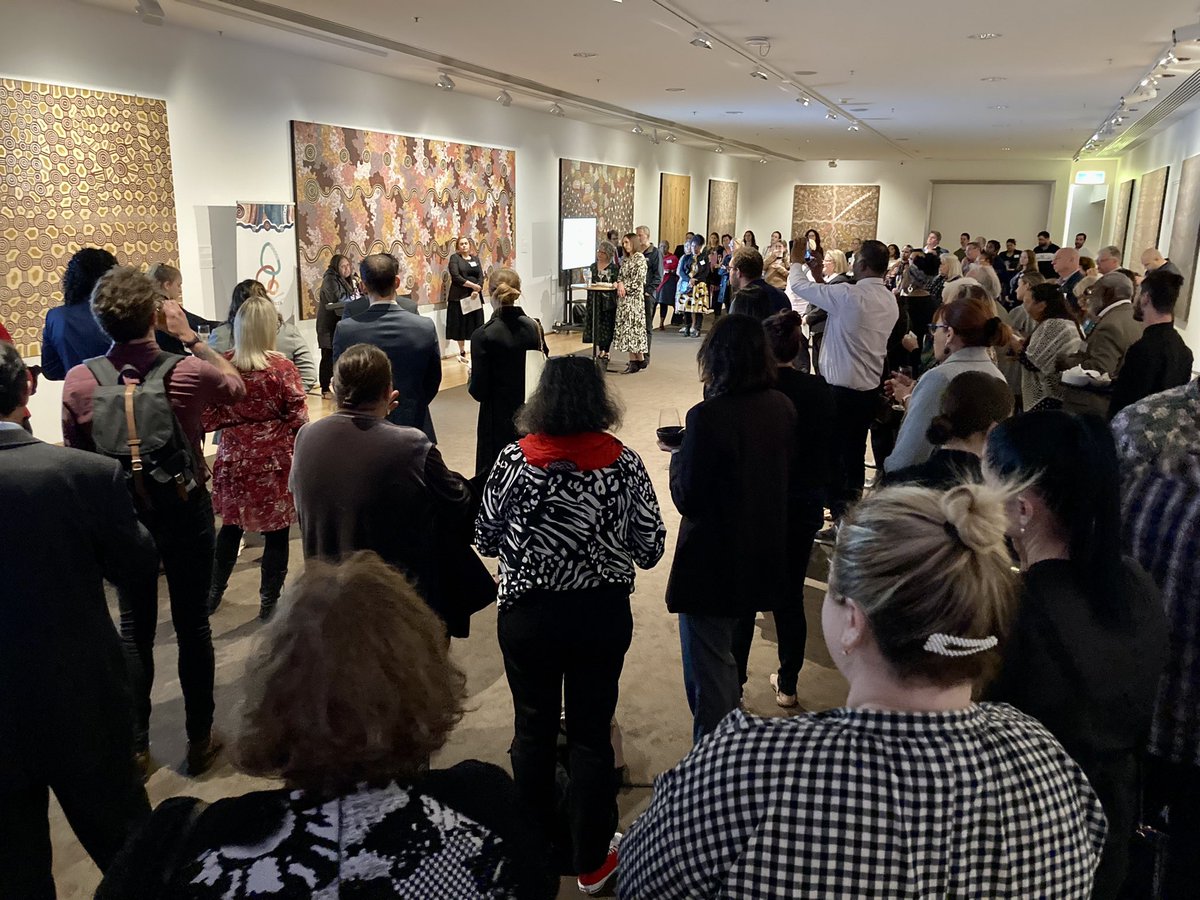 SimonBrooks4PR's tweet photo. Big crowd of #reconciliation stalwarts at the launch of the new @RecQueensland brand and website. Thanks @bhp for your continued support https://t.co/YMsrTnngTa