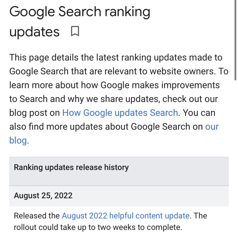 ykhan9711's tweet image. Google “Helpful Content Update” (HCU) has started to roll out. Let’s see the effect on my affiliate blog after 2 weeks. 

#googleupdate #googlehelpfulcontentupdate