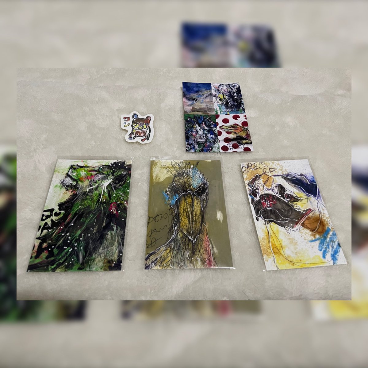タペストリ 北村直登 原画 シカ XVEJN-m90684209004 おもちゃ・