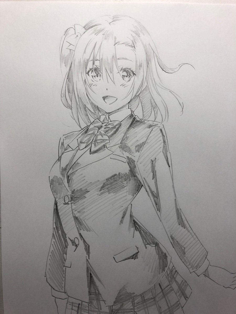高坂穂乃果 「息抜きに、穂乃果ちゃんを20分で落書き。 」|天翔幻獣@c101 2日目 東4 モ-33bのイラスト