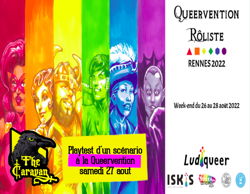 xaviiiierjdr's tweet photo. Je serais présent à la Queervention Rôliste de Rennes le samedi 27 août ....

Venez nombreux !!!!!

https://t.co/v96uFjZSGW

https://t.co/eu3s4Z81sF

#jdr, #JDR, #thecaravan, #darkfantasy, #queervention https://t.co/K56C8Cat6T