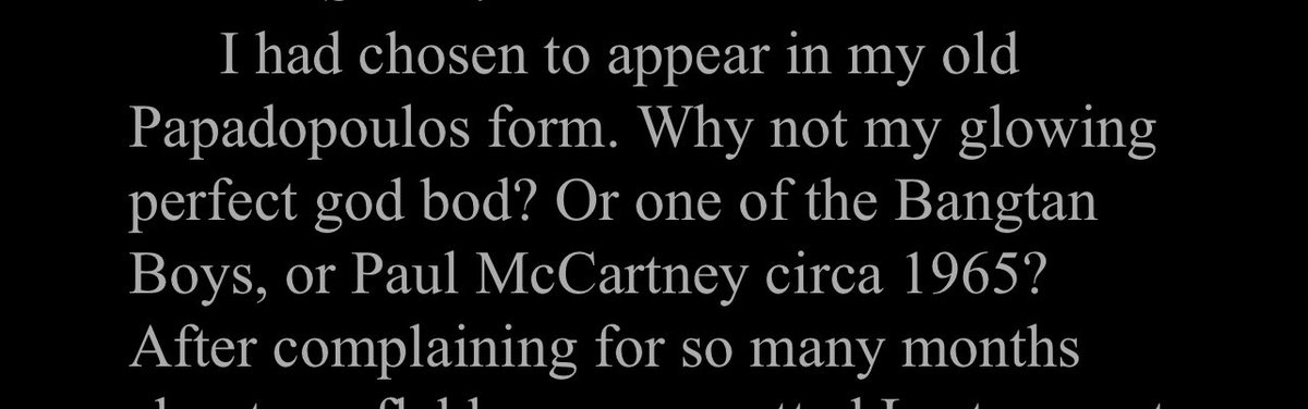 M312AKi's tweet photo. Reading the last book of trial of Apollo by @rickriordan and saw this!!! He mentioned BTS!???! https://t.co/ooSktLCzuI