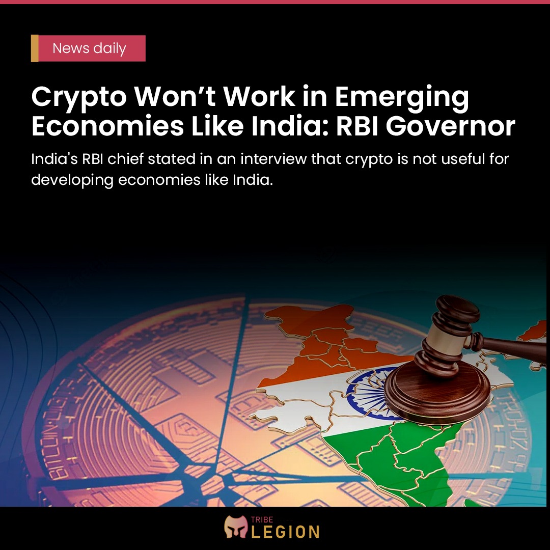 cryptotribe_in's tweet photo. Crypto Won’t Work in Emerging Economies Like India: RBI Governor
India's RBI chief stated in an interview that crypto is not useful for developing economies like India.
@epnsproject
#educationalpost #epnsproject #Coinbase #cryptocurrencies #cryptonewsdaily #cryptoNewsTalk https://t.co/7iRMsJRY7f