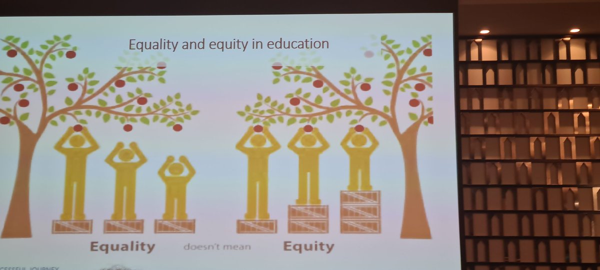Principles of equity, equality and justice.... still not well understood 😕 with Prof Suzanne Carrington <a href="/CarringtonSx/">Suzanne Carrington</a> #MedTwitter