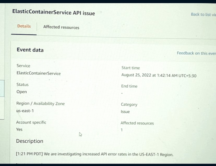 RT @Sanjeevkkaushik: There is a huge outage on ECS Fargate/EKS from Virginia #AWS Region https://t.co/Ik3k4Vgscs