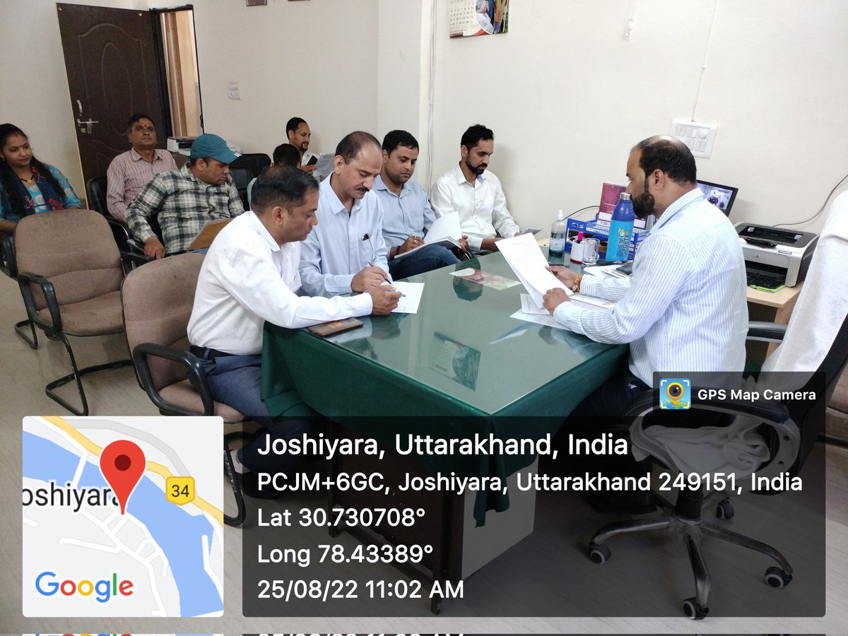 CUttarkashi's tweet photo. meeting with field &amp; DMU staff regarding reports /data/progress submission and future planning  chaired by Kapil upadhyay.jagbir surender kamal were present. 
@ReapUttarkashi 
@Kpl223 
@basava_ias 
@ReapUttarakhand 
@AMME07461090 
@market_ami https://t.co/9mhCNZ39Nu