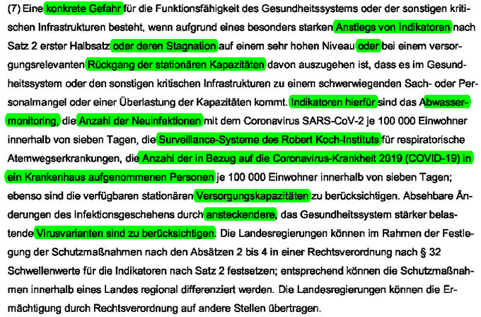 SHomburg's tweet photo. Im Sommer durften Maßnahmen nur bei "konkreter Gefahr" verhängt werden. Kernpunkt der Wintergesetzgebung ist die folgende schwammige Legaldefinition, die den Begriff "konkrete Gefahr" ad absurdum führt. Anything goes. 2/2 https://t.co/u9spoI1xge