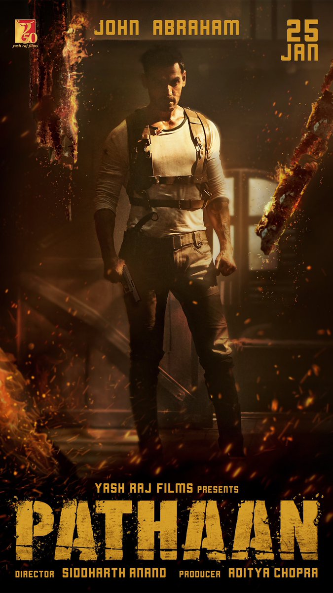 iamsrk's tweet image. Locked &amp;amp; loaded. Meet @TheJohnAbraham in #Pathaan. Celebrate #Pathaan with #YRF50 only at a big screen near you on 25th January, 2023. Releasing in Hindi, Tamil and Telugu. @deepikapadukone| #SiddharthAnand | @yrf | #5MonthsToPathaan