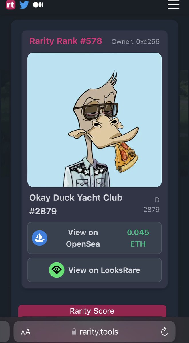 Vonne415's tweet photo. You snooze you loose!! That @OkayDuckYC has a new home!
But hereβs another good buy ππΎππΎππΎ
https://t.co/5aNgKoP2fw
#NFTGiveaways #NFTartist #nftcollector #ODYC #OGDuck https://t.co/IApJX7h3ad