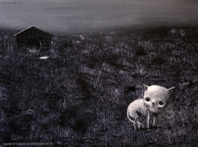 krzysztof_iwin's tweet photo. Krzysztof Iwin – „Chihuahua” akryl, płyta 40x30cm (2014) https://t.co/mhbGcHxSDO #surrealistyczne #nokturn #40cm #30cm #2014r #sygnowany #awers #l.d. #monogram #brązy #błękity #czernie #fiolety #szarości #art #painting #Iwin #Krzyszt ... https://t.co/Na2Yr5iVr1