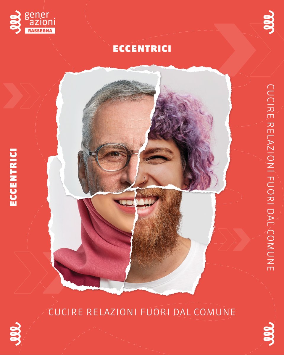 Prenota il tuo posto agli eventi della Rassegna Generazioni - ECCENTRICI Cucire Relazioni Fuori dal Comune.

Iscriviti su Eventbrite:
eventbrite.it/o/generazioni-…

#eventi #trentinoaltoadige #generazioni