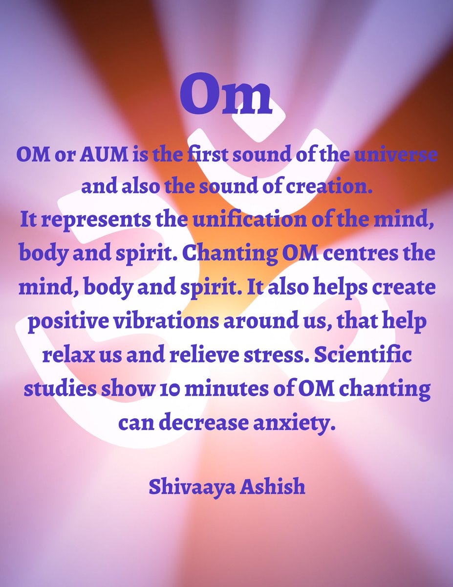 ShivaayaAshish's tweet photo. ॐ, OM #mantra #numerology #numerologists #ShivaayaAshish https://t.co/T6YRLzRk2h