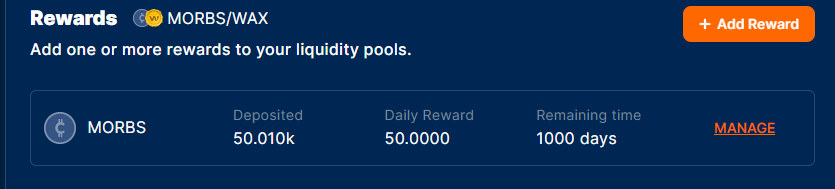 MORBSMEDIA's tweet photo. $MORBS / $WAX liquidity Pool now up on @tacowax 
with Meal Reward poll for LP providers too :)
🚀🚀🚀

LETS GO $MORBS HOLDERS!!!

#MORBS @MORBS15 #TACOAPP https://t.co/zeXKCoWuHx