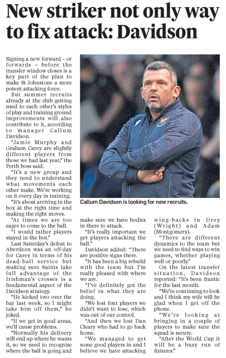 stjohnstone1884's tweet photo. "There are positive signs there. It's been a big rebuild but I'm really pleased with where we are." https://t.co/ULwQ9bllHV