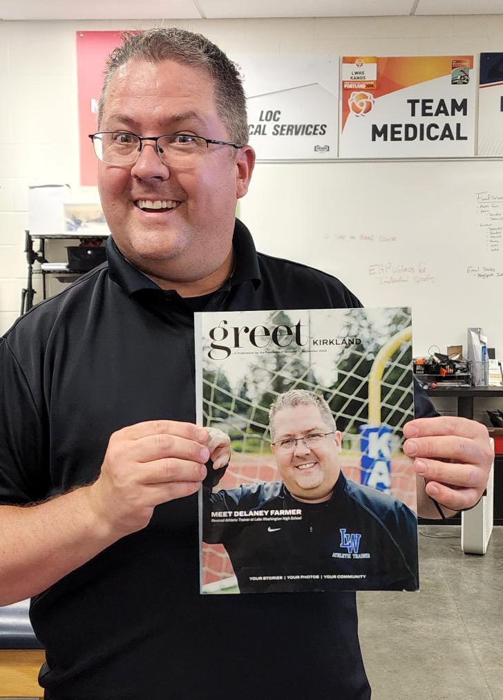 KangFootball's tweet photo. Huge shout out to our Athletic Trainer @kangsports Delaney Farmer for his article in a Kirkland Magazine.  Thanks for keeping our players safe and healthy! 
.
#GoKangs #aLWaysrising #GRIT #athletictrainer 🦘🏈⛑ https://t.co/JRcFNlFLWQ