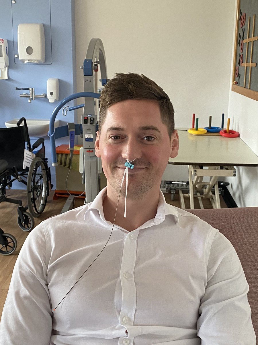 medicina_ltd's tweet photo. Another example of practice what you preach here at Medicina. Here’s our national sales manager Mark, trying out our new nasal bridle. 

Taken like a champ!

#medicaldevices #medicalsales #nhs #nutrition #stroke #nurses #bridle https://t.co/O2wfybE1Wa