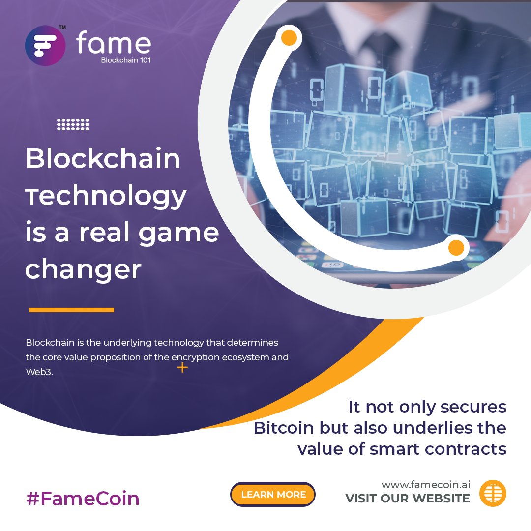 FameInfinity_'s tweet photo. Blockchain technology is a real game changer

Blockchain is the underlying technology that determines the core value proposition of the encryption ecosystem and Web3. Visit for more: https://t.co/8ZkdtxXrWn

#blockchain #technology #famecoin https://t.co/9KY91JOZeD