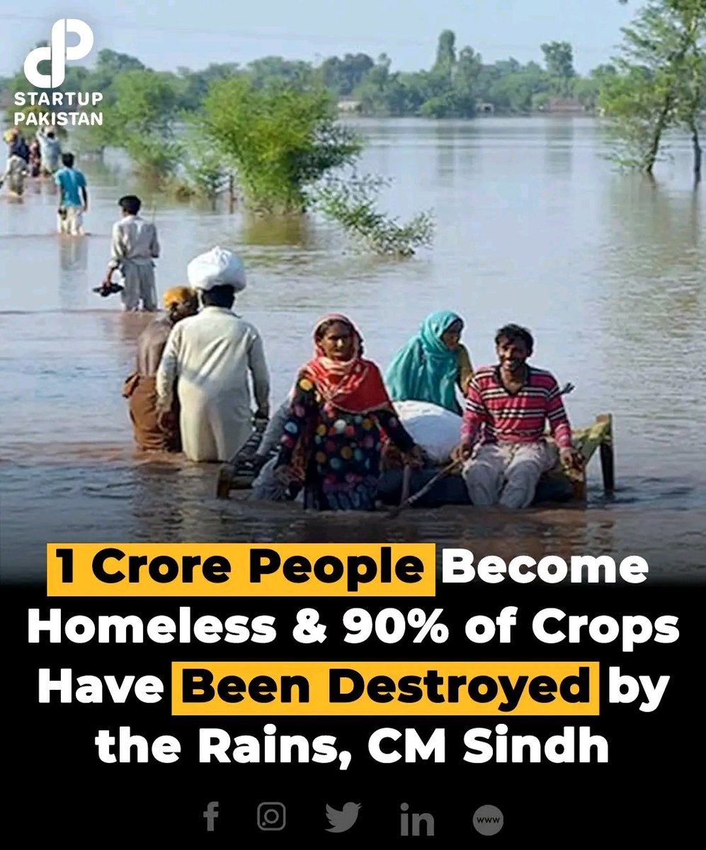 AmjadAli889's tweet photo. Sindh is drowning, Peoples are dying, we have never seen this type of destruction in our life nor we have heard about it, this is extreme, millions of peoples have become homeless and thousands have died, May Allah Pak have pity on us.
#ViratKohli𓃵 https://t.co/b0PzmlsdS2