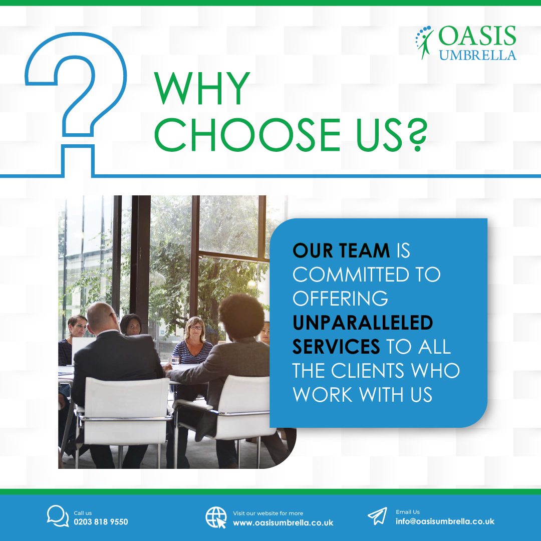 UmbrellaOasis's tweet photo. With our wealth of knowledge and expertise in accountancy and umbrella, Oasis offers contractors and recruitment partners a hassle-free and compliant approach to getting paid, whilst always delivering a quality service.

For more info visit our website https://t.co/A6Iy803mYo https://t.co/65Wuu0DtKZ