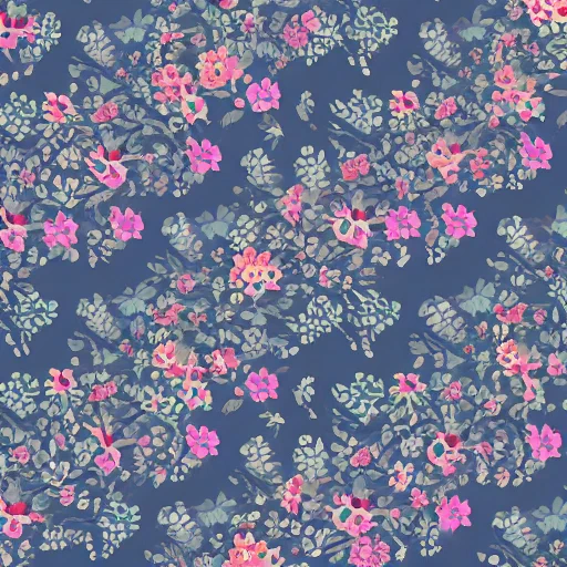 botanical flower fabric patternも良き 