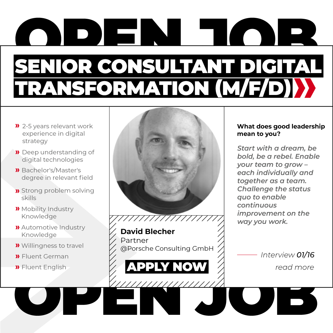 _CARRACTA's tweet photo. Do you know the ingredients that are essential to succeed in a constantly changing #business environment? If so, join Porsche #Consulting as a Senior Consultant #Digital #Transformation (m/f/d).
Find out more about your future role &amp; manager here⚡:

https://t.co/w7Ees8yRUx https://t.co/kJ04sRe1j0
