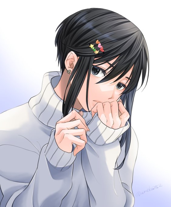 暑い時ほどセーター描きたくなって寒い時ほど半袖を描きたくなる。この気持ちわかります?ってことでイスラらくがき 