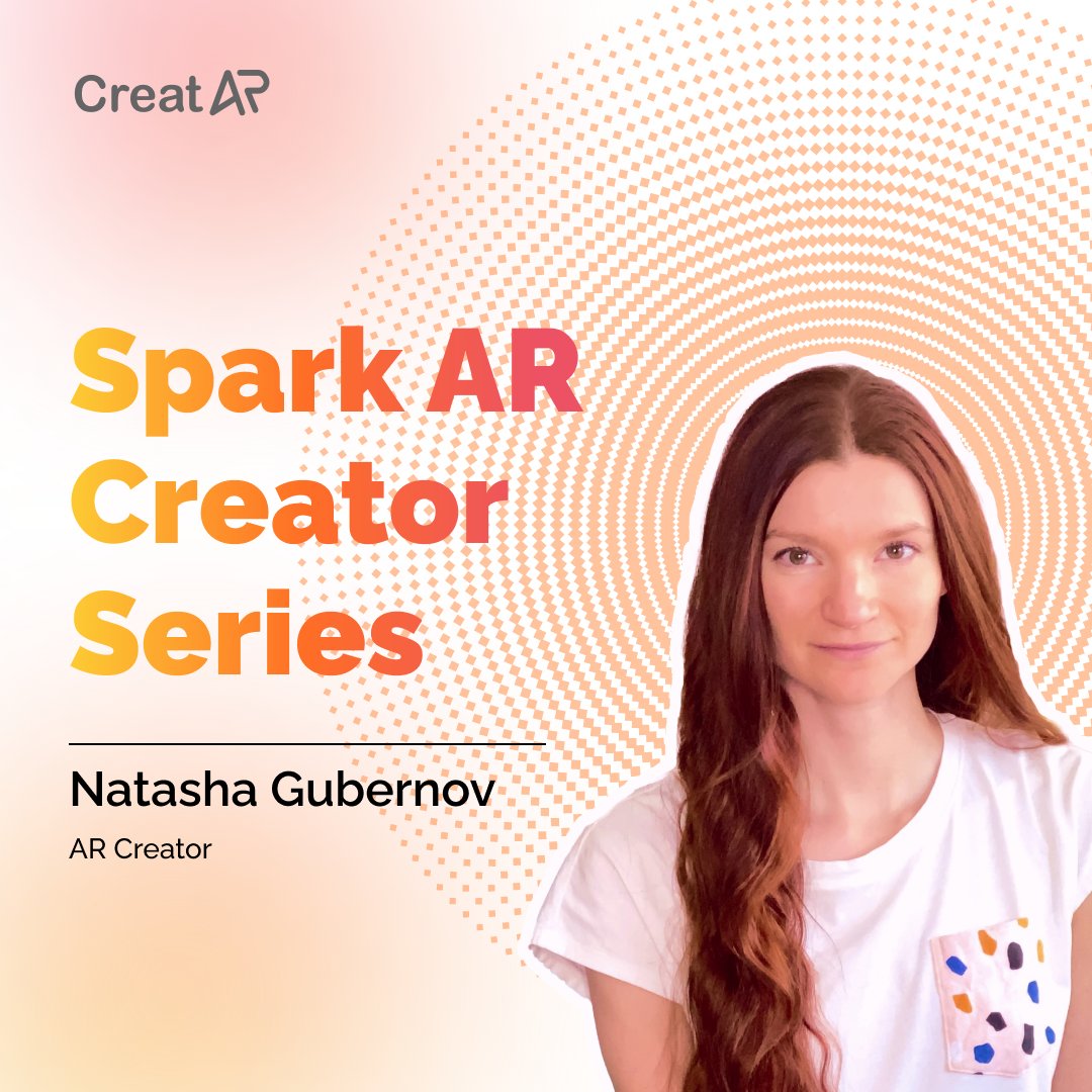 Reskilll's tweet photo. #CreatAR is back with a brand-new episode of the SparkAR creator series, and this time we have Natasha Gubernov. Check out the episode, where she shared her journey in the world of #AR with #SparkAR, and showcased some of her best creations. https://t.co/d8qybWrdrp