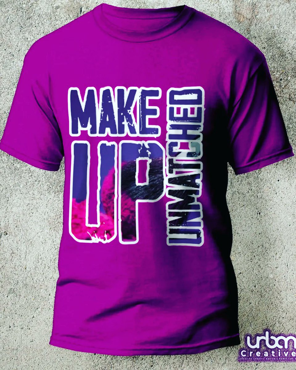 UnmatchedMakeup's tweet photo. Get yourself this top quality Makeup Unmatched T-shirt for only 999/= Call, Text or Whatsapp 0700423415 to place your order!
Design by: Urban Creatives
#MakeupUnmatched
#DrippingInElegance
#NoLabel https://t.co/bftwG42V1V