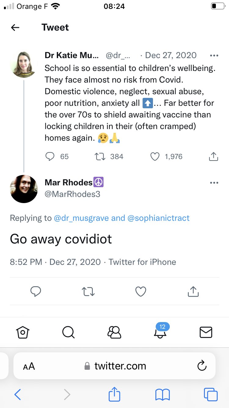 Dr Katie Musgrave on Twitter "Remember the abuse that was heaped on