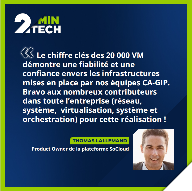 ca_gip's tweet photo. 20 000 VMs ! 💪 C'est le nombre de serveurs virtuels hébergés par nos équipes pour nos clients ! Qu'est-ce que cela apporte concrètement ? Quels sont les avantages ? Retrouvez plus d'infos ci-dessous ! 😉 https://t.co/G0Btc5pr95