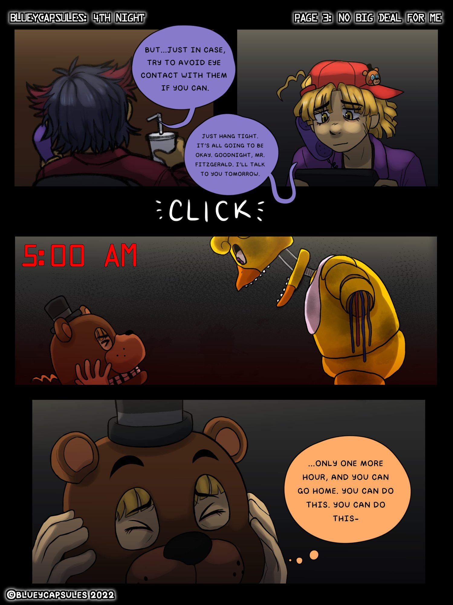 Bluey Capsules BR on X: O tempo acabou #FNAF #blueycapsules