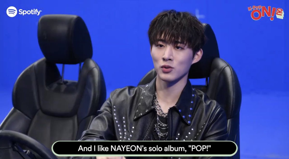 filmhanbin's tweet image. Hanbin talking about Kpop songs he’s listening to, we got Aespa’s Girls, Nayeon’s POP and Sunmi’s Heart Burn