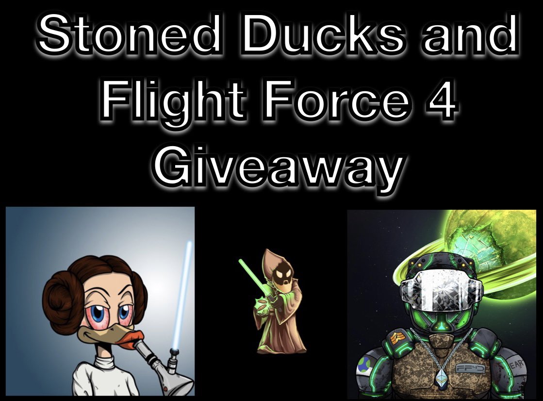 Defi Jedi is proud to announce a dual community Giveaway for @SDLC420 and @FlightForce4 Prizes 🏆 @SDLC420 5 WL for female + Og Male #NFT @FlightForce4 5 WL + 1 #NFT To Win: Do This 👇 1️⃣Follow Both Sdlc and Ff4 2️⃣Like + Rt 3️⃣Tag 3 Friends Winners picked in 24 Hours ⏰