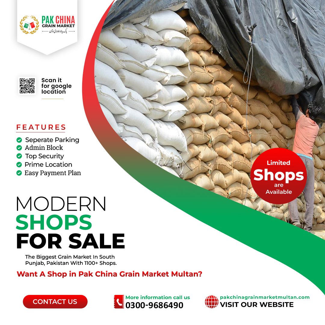 pcgmarketmultan's tweet photo. Biggest #SouthPunjab #Grainmarket for all "#CommissionAgents and #Investors" is coming soon in 📌#Multan.
👉Capacity of 1100+ Shops
👉Furnished Storage
👉#Digitalkanta
👉2,3 & 4Marla Shops For sale
👉Separate #parkinglot
👉Central Mosque
Call now for #BOOKINGS
📞0336-3333103 https://t.co/LutolKVnEU