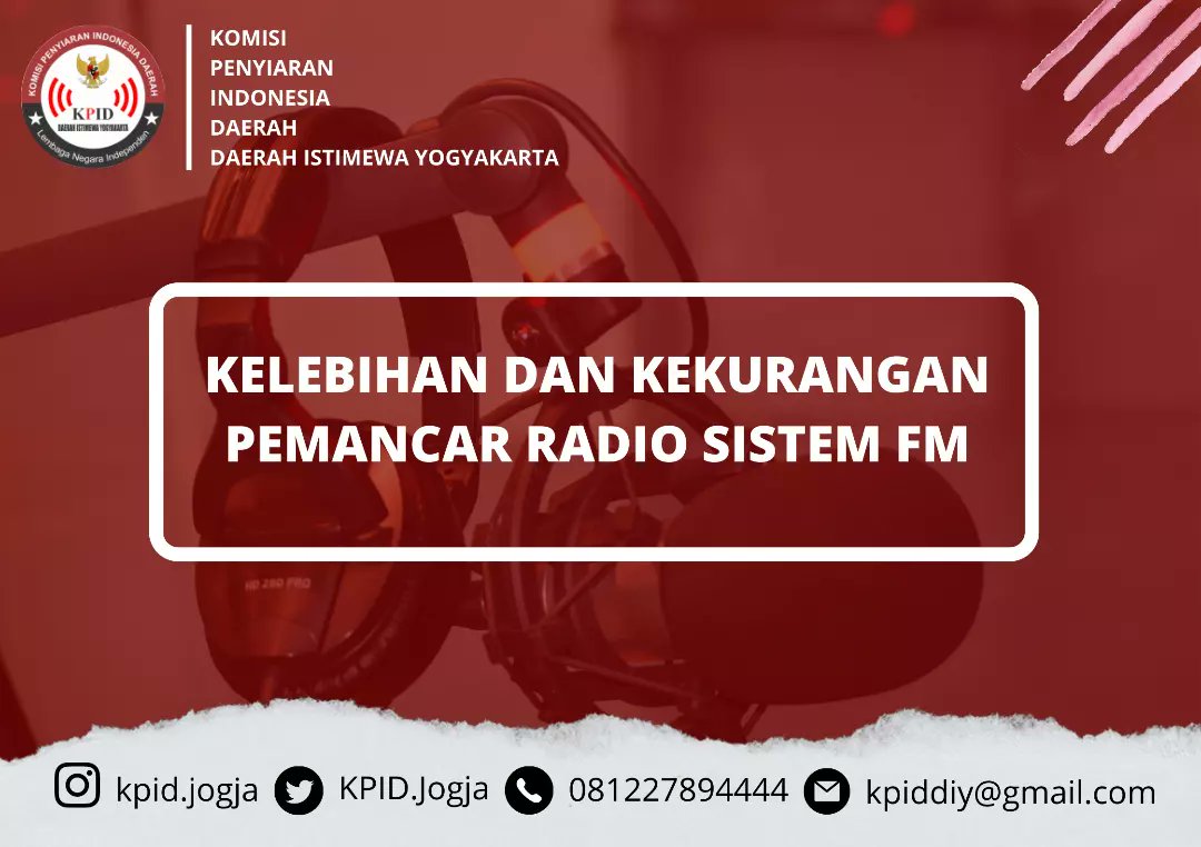 kpidjogja's tweet photo. Hallo, Sobat Penyiaran

Radio adalah salah satu jenis media massa satu arah yang berperan untuk menyampaikan pesan berita, informasi dan hiburan kepada masyarakat dengan jangkauan luas. https://t.co/dp1JPsIptZ