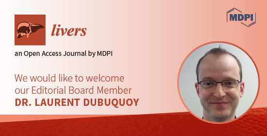 #mdpilivers We are honored to introduce our Editorial Board member, Dr. Laurent Dubuquoy, from the Institute for Translational Research in Inflammation, University of Lille!   
 #IBD #liverdisease #gutliveraxis #alcoholichepatitis #liverregeneration
