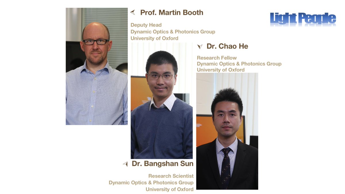 Light People &amp; Light Paper- 4th episode
Prof.Martin Booth /Dr. Bangshan Sun/ Dr. Chao He
Oxford University 
youtu.be/T4xMk_JwH4I