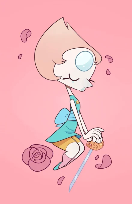 Pearl fanart from 2018 and a quick doodle from right now 
