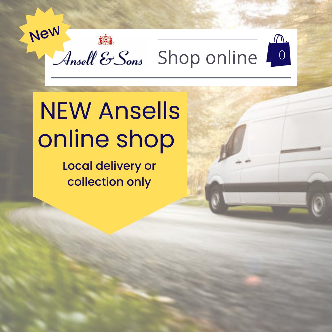 ansellandsons's tweet photo. We are thrilled to announce the opening of our new online shop!! Free delivery to CM9. £4.99 extended delivery area. Pop over and have a browse!! Please spread the word 🙏🥳https://t.co/bYFcxL7sD0 https://t.co/tdFSNmF6Pp