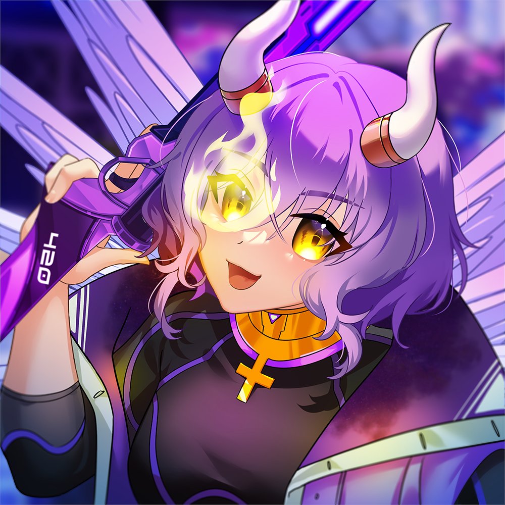 HeySashimi's tweet photo. @VTuberRosette for our favorite exorcist <3 congrats on such a successful debut! https://t.co/qmz0X7isfO