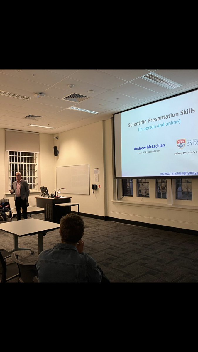 AapsUsyd's tweet photo. Presentation skills workshop that organized by AAPS. Thanks for @AndMacUSyd the Dean of Pharmacy School #usyd for his informative presentation. https://t.co/n82M8WrK3S
