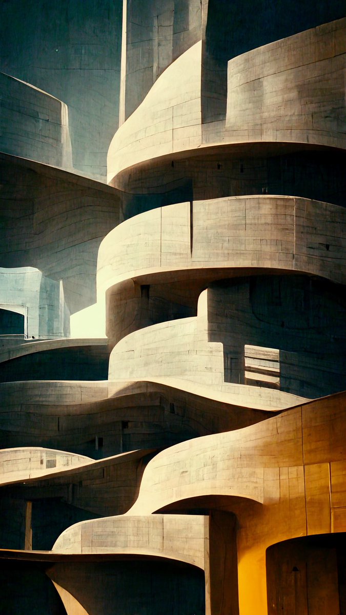Pablo_Doh's tweet photo. Another piece of my Architectural AI. Art. Is AI Art / Design a threat to Architects or a superb source of inspiration and a tool for connecting and communicating creative thoughts, concepts &amp; ideas efficiently? Would be good to hear your thoughts. https://t.co/v1wE2CITj0