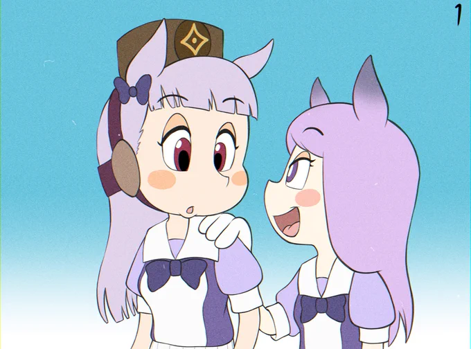ト〇ジェリとかに時々あるメインキャラクター2人が協力して強敵を倒す話めっちゃ好きっていう落書き 