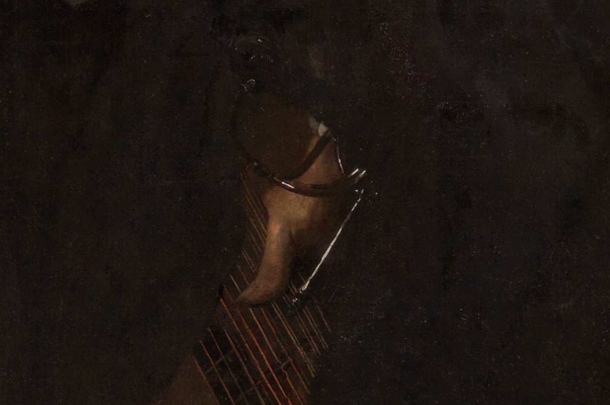Emocionaelarte's tweet photo. Si fueses el #Hombreconlaúd, dime en un aparte si #VanDyck logró #EmocionArte. Si acertó con la ‘pose armoniosa’, la ‘composición dinámica’, el ‘aire casual’. Si supo captar ese tono refinado y culto que denotan tus ‘manos expertas’, tu mirada ‘inteligente y sagaz’ @museodelprado https://t.co/WBJgbGWaO4