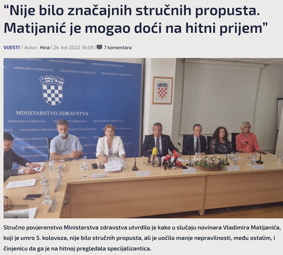 strings_kings's tweet photo. Nije stručni propust već proceduralni, pa onda čovjek umre jer ne može doći do stručne osobe jer protokol/sustav ne funkcionira. #Matijanic @BaketaNikola https://t.co/IECqJWLo5i