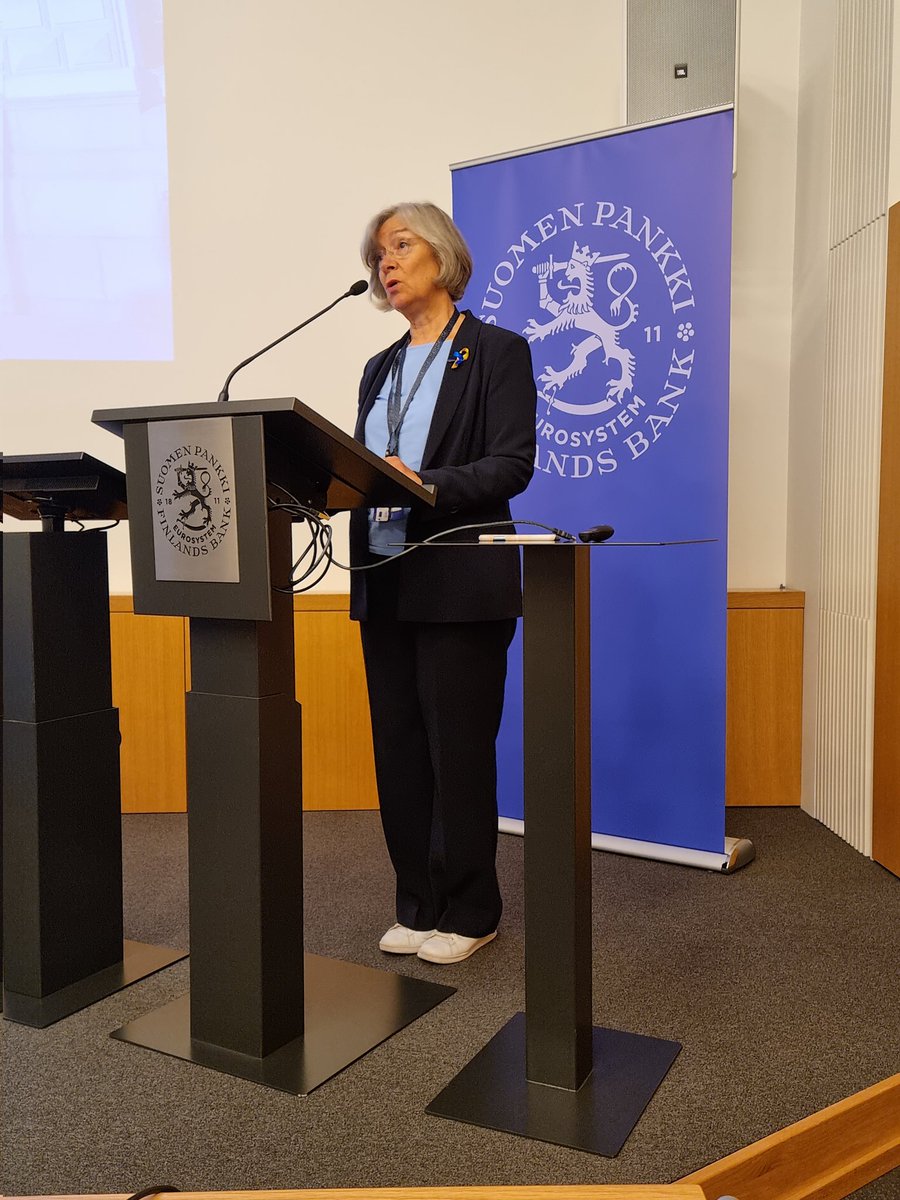 Päivi Heikkinen, Head of Payments System Department of the Bank of Finland opens the 20th Simulator Seminar in Helsinki. #SimulatorSeminar, #BOFsimulator