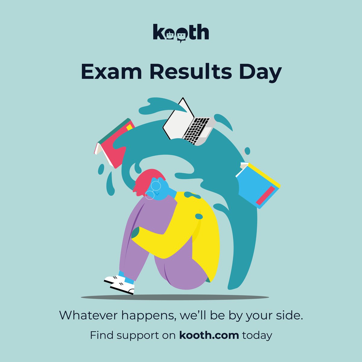 Good luck to everyone collecting GCSE results today! 
If things haven't gone to plan- that's okay, take a deep breath and remember that you can access Kooth.com if you need free, safe and anonymous support with your wellbeing!
#resultsday2022 #Results #Mentalhealth
